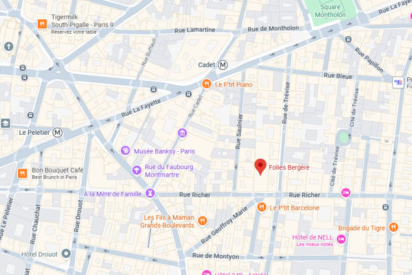 Maps folies bergère